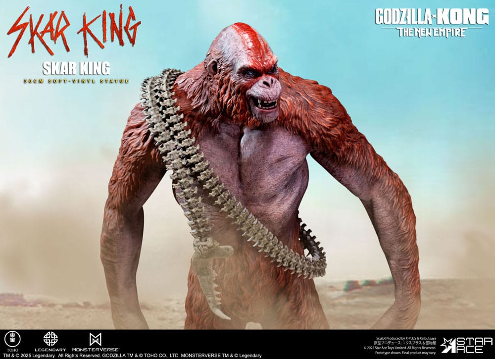 Godzilla vs. Kong: The New Empire Soft Vinyl Statue Skar King Unleash the Titan 30 cm