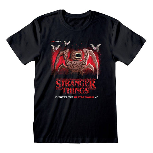 Stranger Things T-Shirt 8 Bit Upside Down