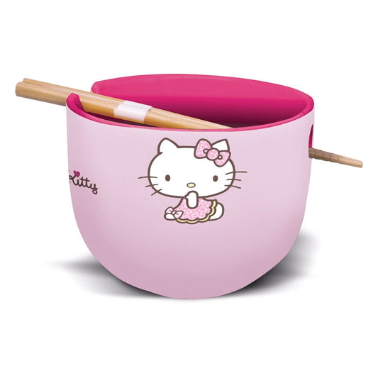 Sanrio Ramen Bowl with Chopsticks Hello Kitty Japan Kitchen- and Tableware