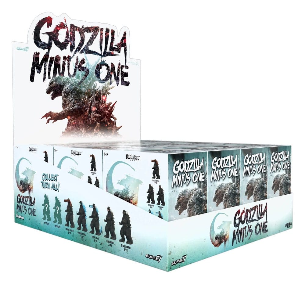 Godzilla Toho (Minus One) Action Figure Blind Box Wave 8 Display (12)