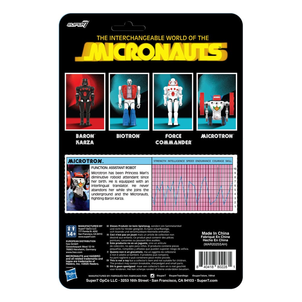 Micronauts ReAction+ Action Figure Microtron 9 cm