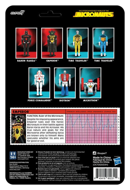 Micronauts ReAction+ Action Figure Wave 03 Emperor 10 cm