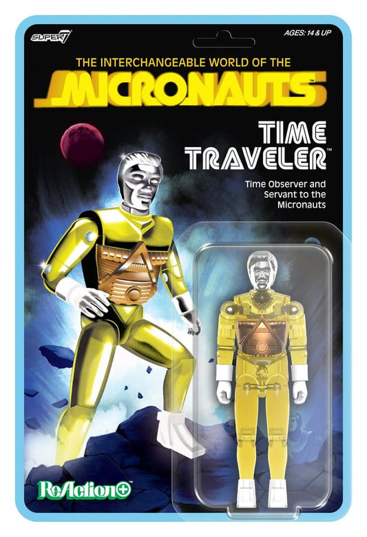 Micronauts ReAction+ Action Figure Wave 03 Time Traveler (Translucent Yellow) 10 cm