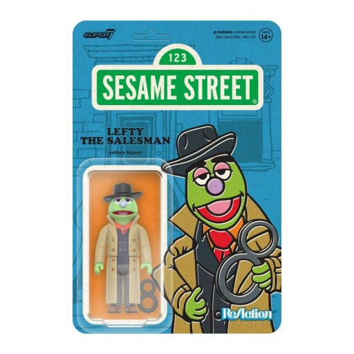 Sesame Street ReAction Action Figure Wave 02 Lefty the Salesman 10 cm Action figures