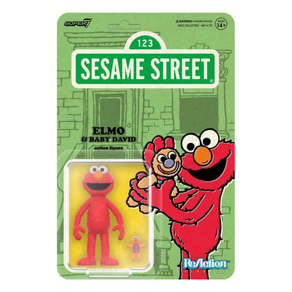 Sesame Street ReAction Action Figure Wave 04 Elmo & Baby David 10 cm