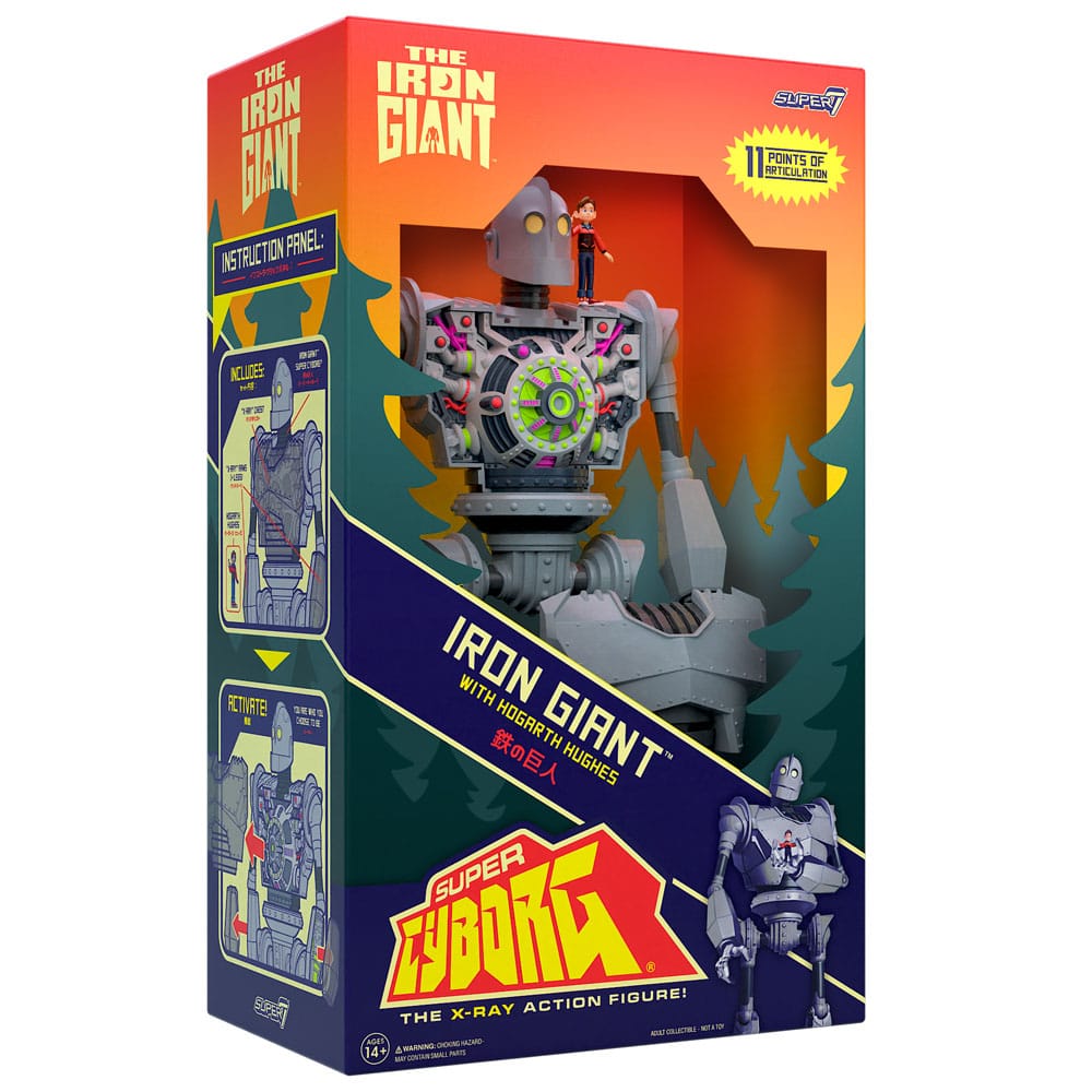 The Iron Giant Super Cyborg Action Figure Iron Giant (Full Color) 28 cm