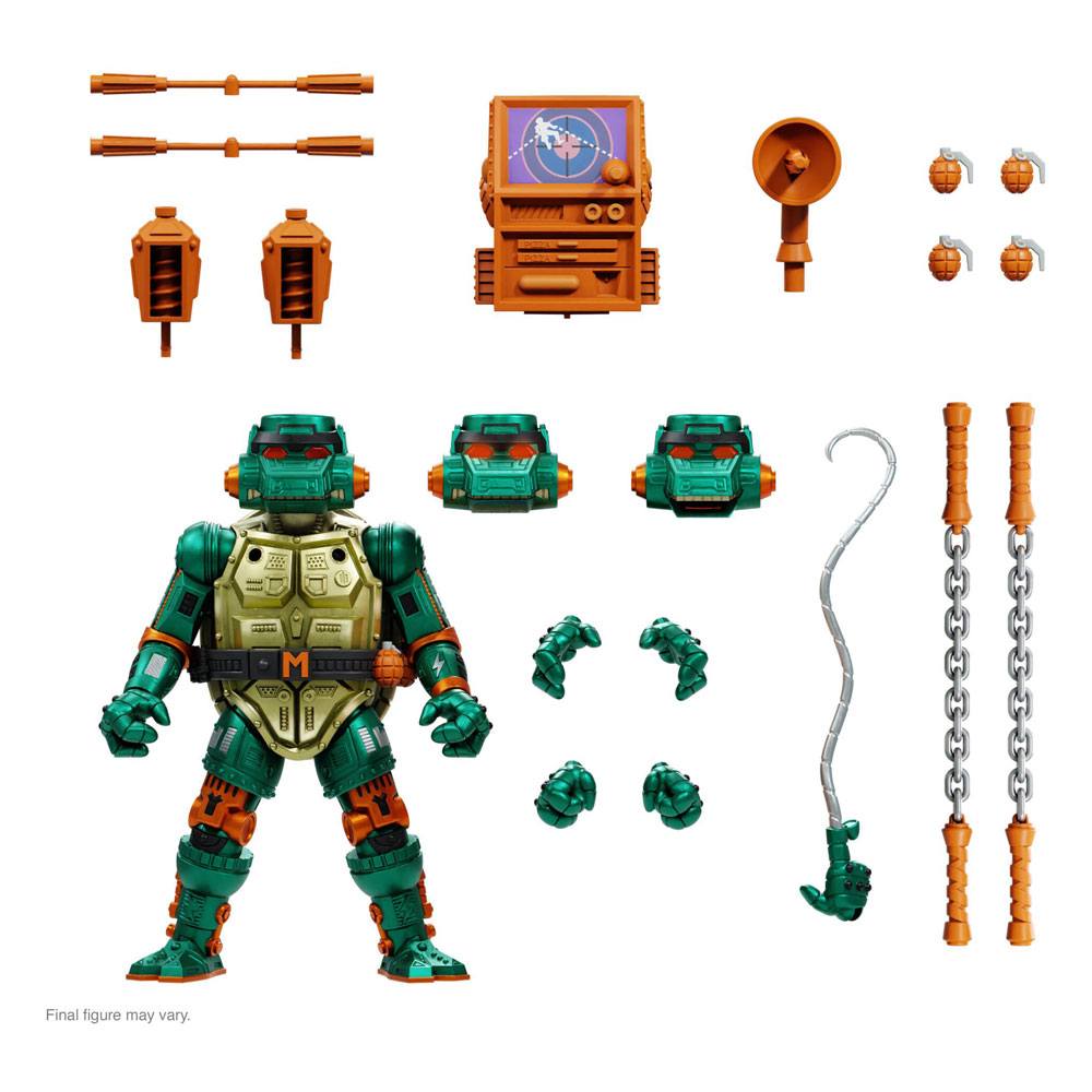 Teenage Mutant Ninja Turtles Ultimates Action Figure Warrior Metalhead Michelangelo 18 cm Action figures