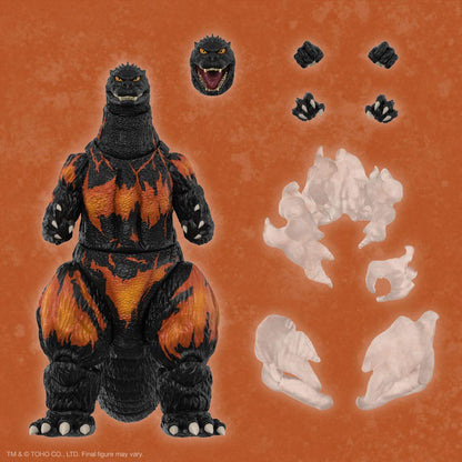 Toho Ultimates Action Figure Burning Godzilla 1995 20 cm