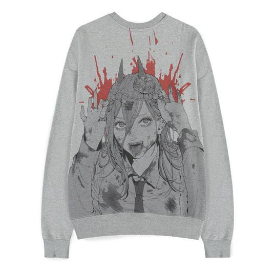 Chainsaw Man Sweater Power Grey Melange Size XXL