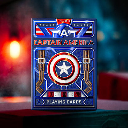 Captain America Playing Cards Patriotic Design Playing cards
