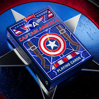 Captain America Playing Cards Patriotic Design Playing cards