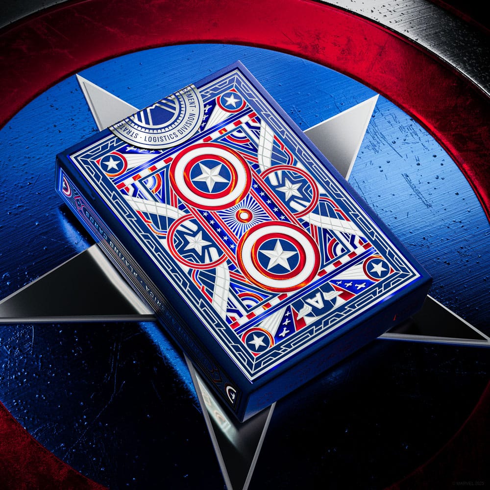 Captain America Playing Cards Patriotic Design