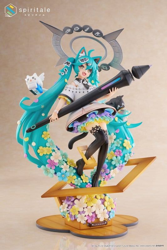 Hatsune Miku x Naoki Saito PVC Statue 1/7 My Figure Making! The Painter Ver. 34 cm