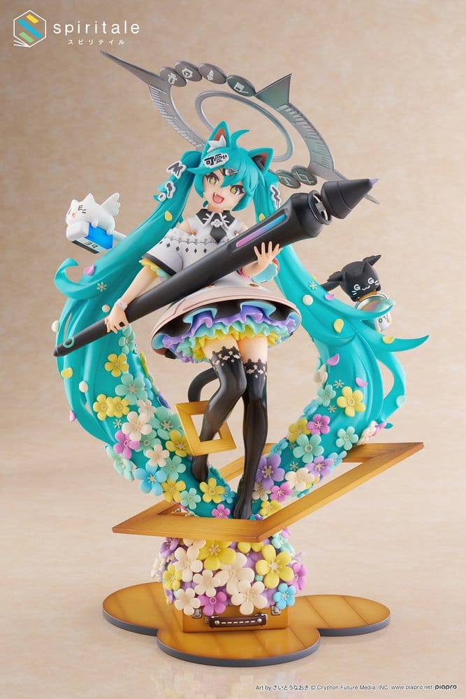 Hatsune Miku x Naoki Saito PVC Statue 1/7 My Figure Making! The Painter Ver. 34 cm