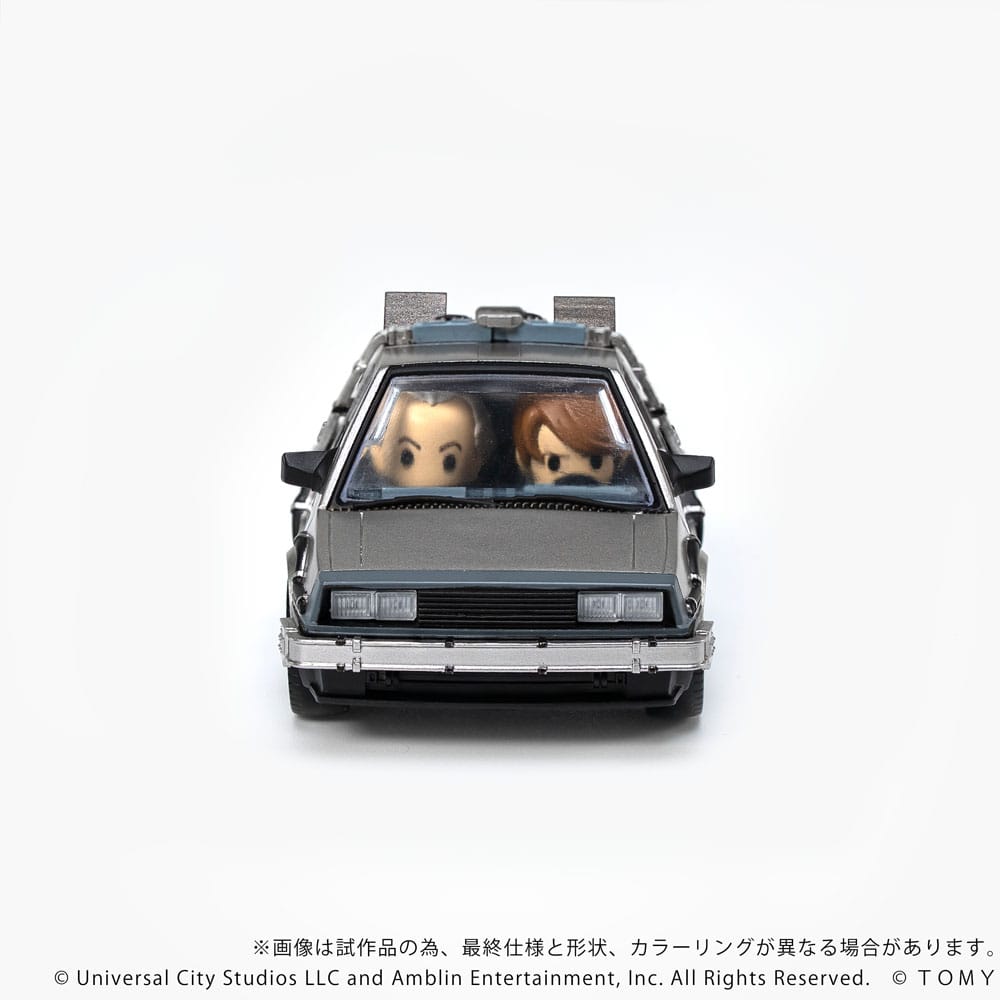 Back to the Future Q-Village Vehicle with mini-figures Time Machine 9 cm Action figures