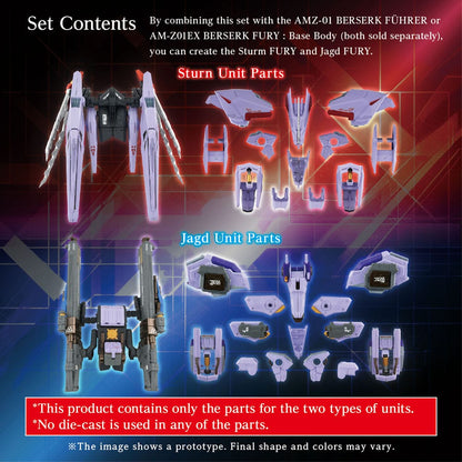 Zoids Model Kit Accesoory Set AM-Z01CP Berserk Fury Sturm & Jagd Unit