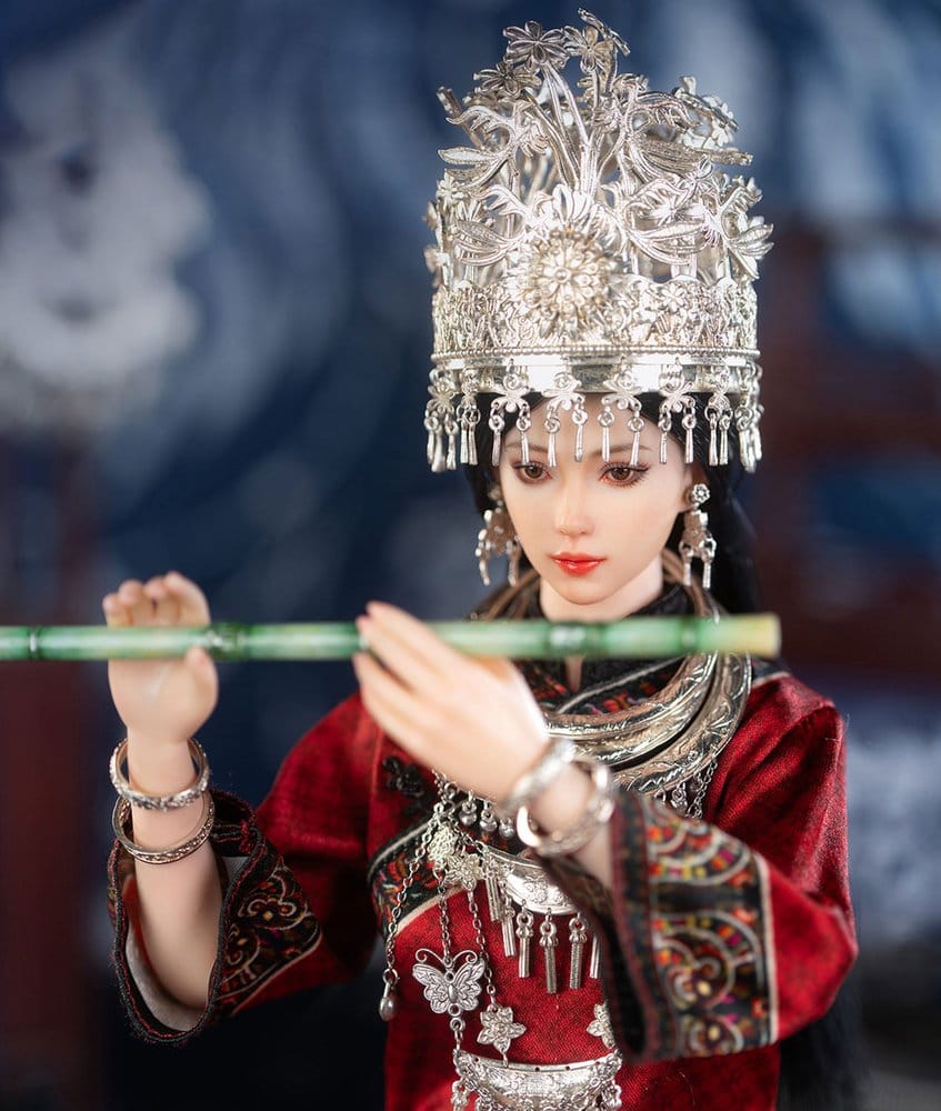 The Miao of China's 56 Ethnic Groups Figure 1/6 Red 30 cm