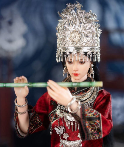The Miao of China's 56 Ethnic Groups Figure 1/6 Red 30 cm