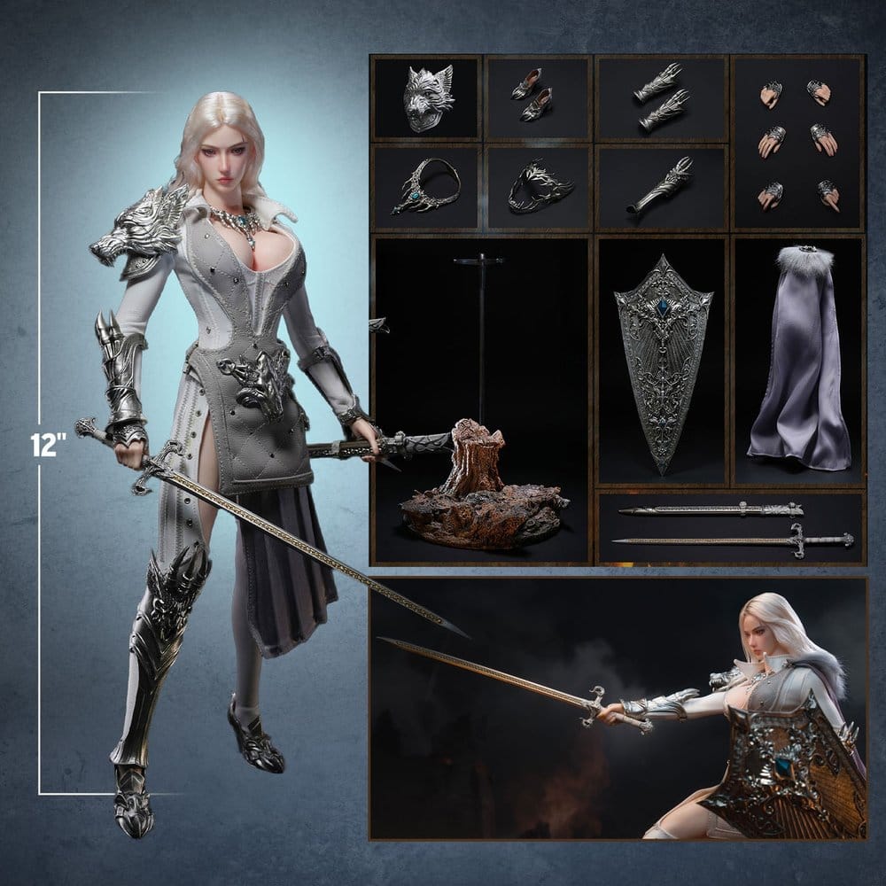 The Girl Under Wolf's Ward Action Figure 1/6 Alina (Silver) 30 cm