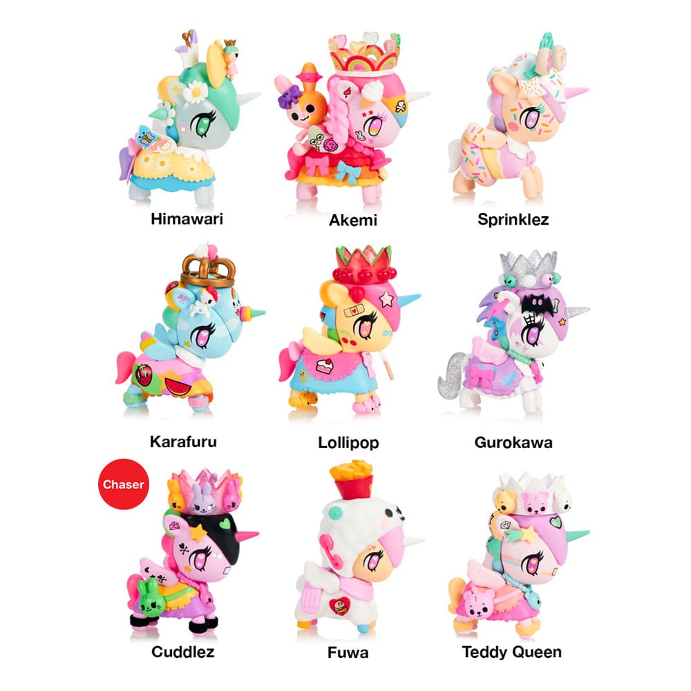 Unicorno Blind Box Figures Assortment Harajuku Princess 7 cm (8) Mini-figures