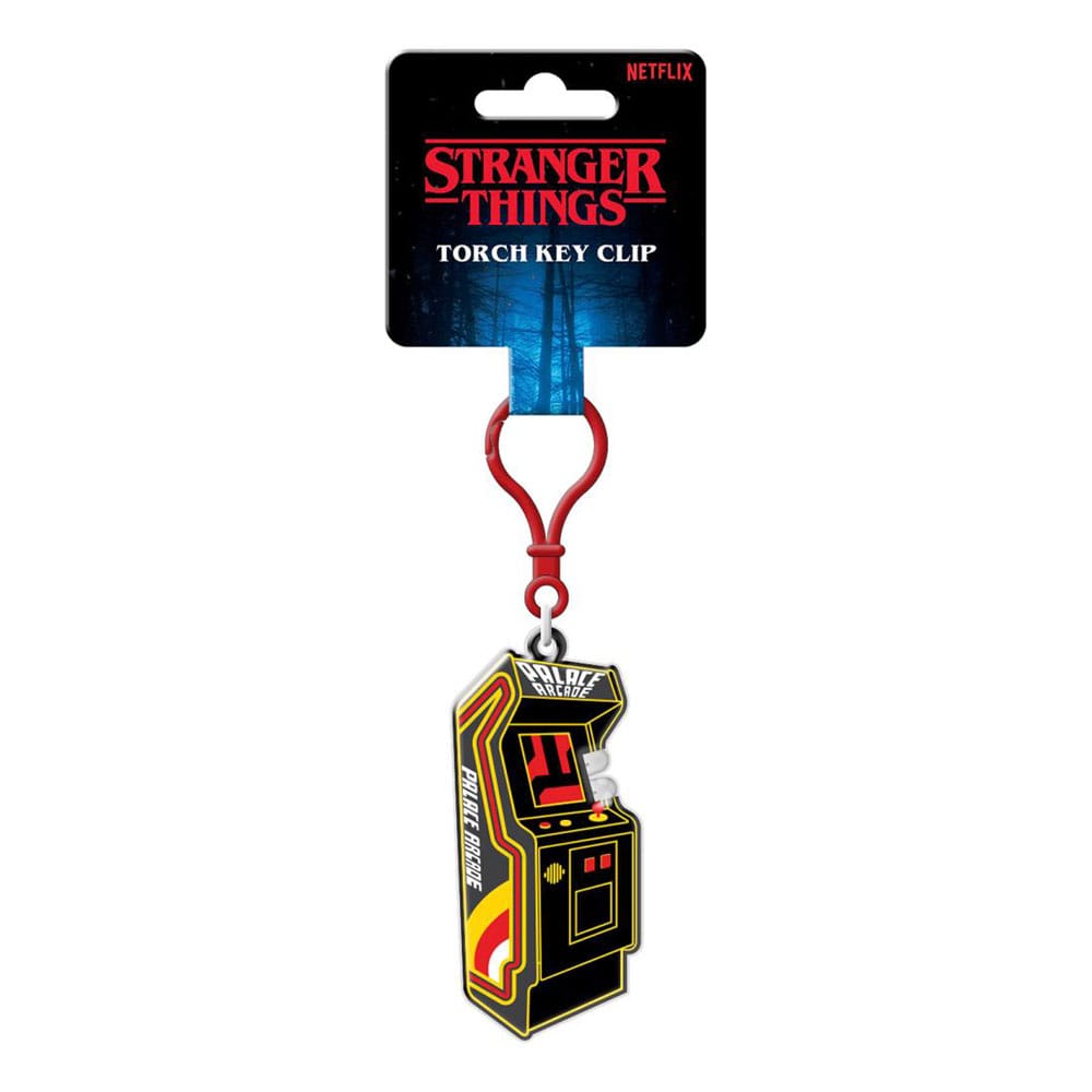 Stranger Things Torch Key Clip Keychain Arcade Unit