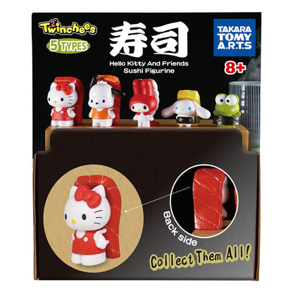 Sanrio Twinchees Mini Figures Hello Kitty & Friends Sushi Kawai 5 cm Display (24)