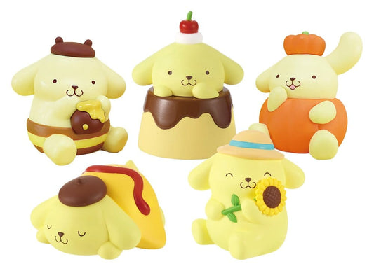 Sanrio Twinchees Mini Figures Pompompurin My Fav Color 5 cm Blind Pack Display (24)