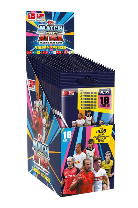 Bundesliga Match Attax Trading Cards 2025/26 Power Pack Display (14) *German Version* Trading cards