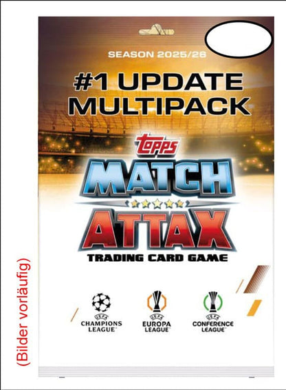 UEFA Champions League Match Attax Trading Cards 2025/26 Mega Multipack Update Scream Team *German Version*