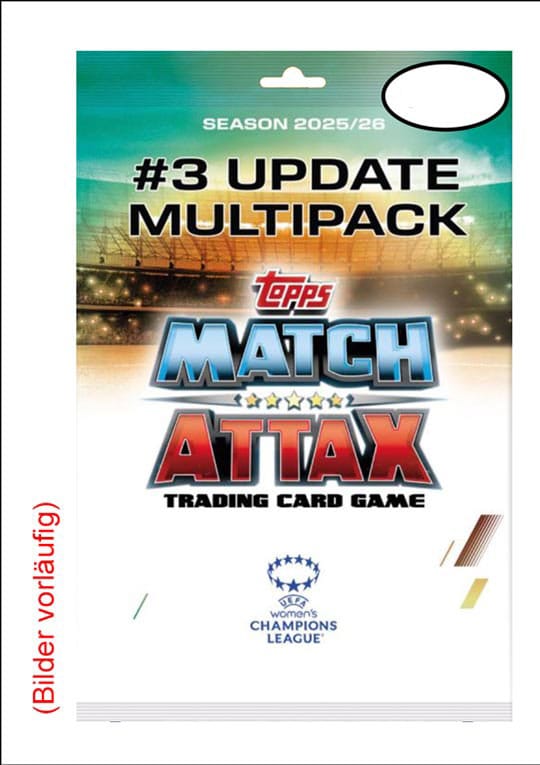UEFA Women’s Champions League Match Attax Trading Cards 2025/26 Mega Multipack Update Queens of Europe *German Version*