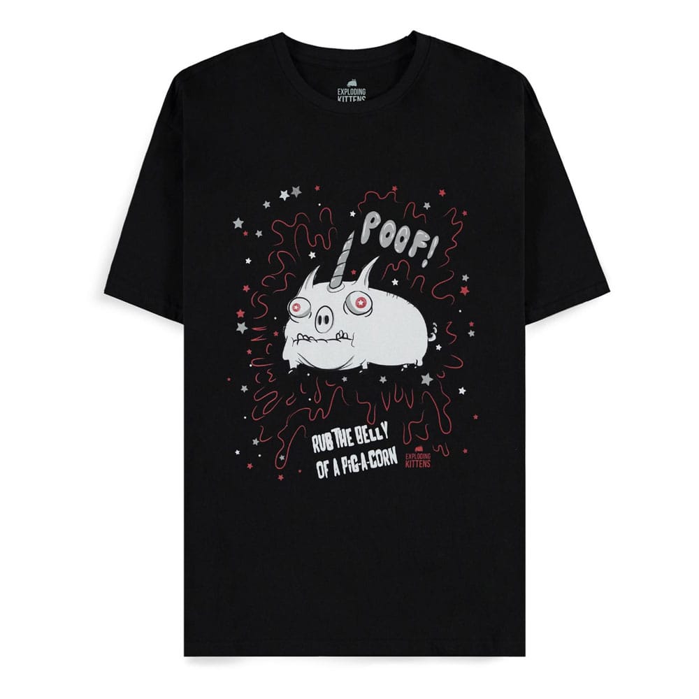 Exploding Kittens T-Shirt POOF! Size L