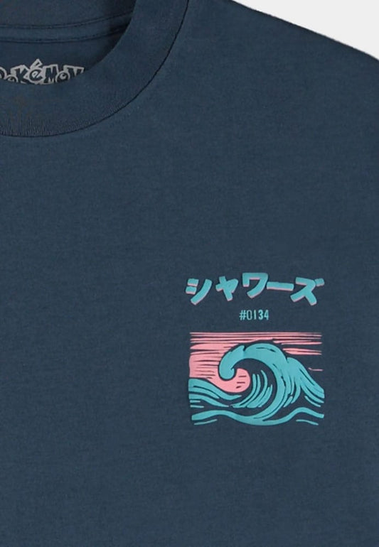 Pokémon T-Shirt Navy Vaporeon Size XL