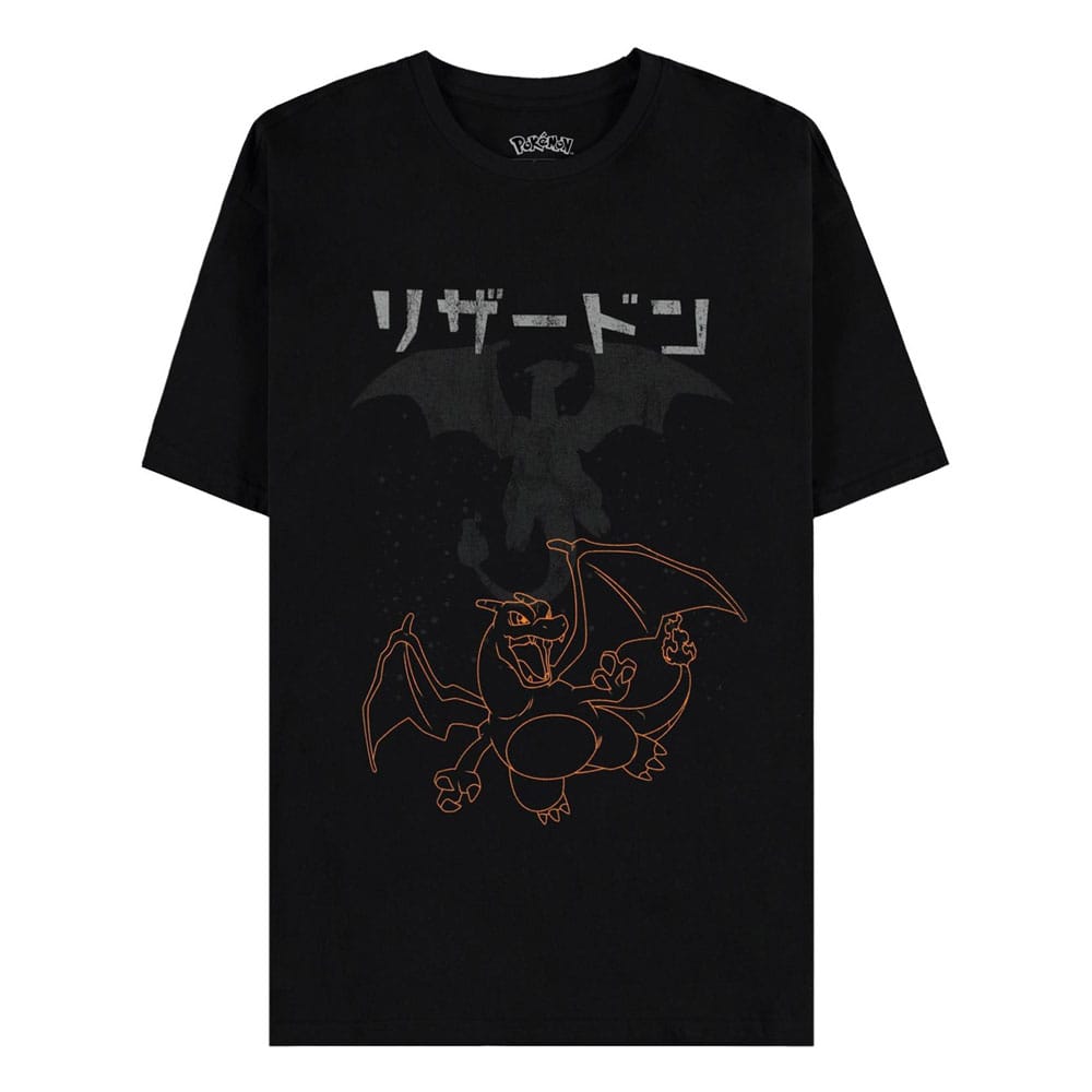 Pokémon T-Shirt Red Charizard Size L