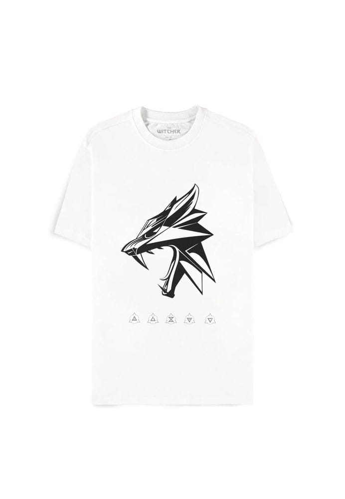 The Witcher Wild Hunt T-Shirt Wolf Head Size S