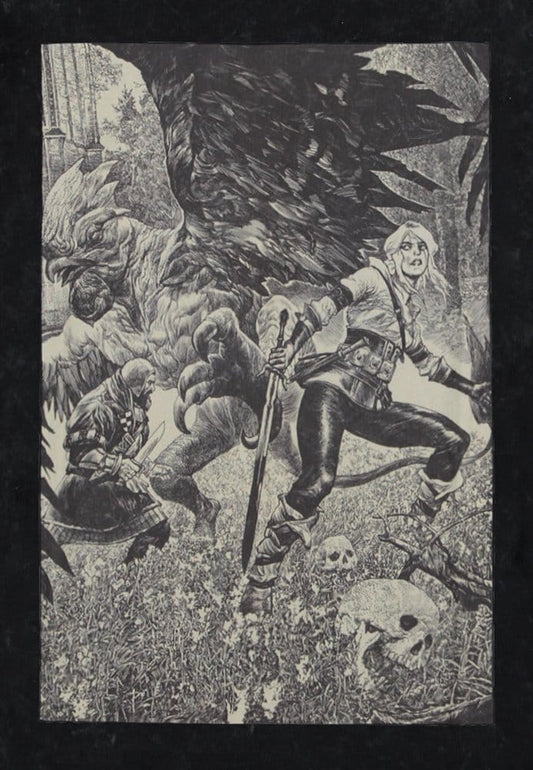 The Witcher T-Shirt Ciri and the Basilisk S