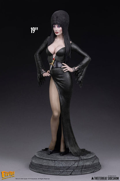 Elvira: Mistress of the Dark Maquette 1/4 Elvira (Black Glitter Dress) 48 cm Statues