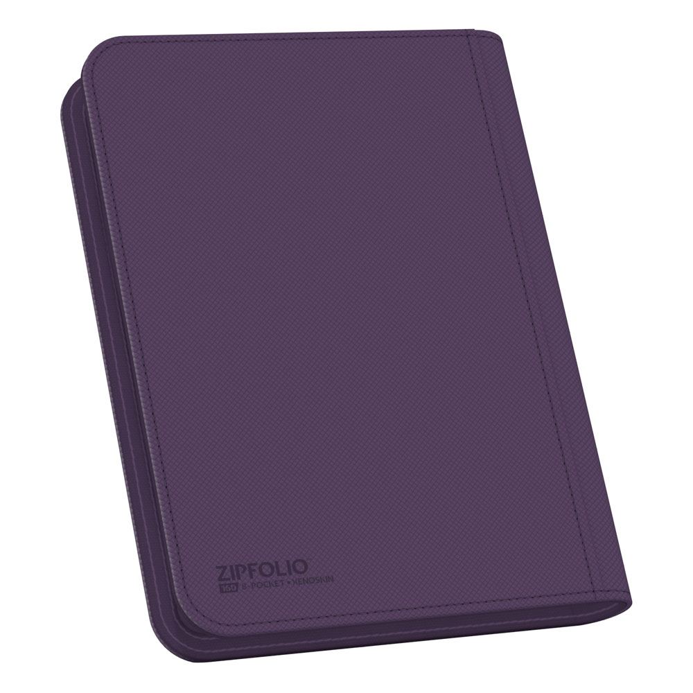 Ultimate Guard Zipfolio 160 8-Pocket Xenoskin - Purple Card Portfolios