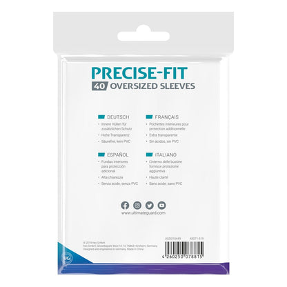 Ultimate Guard Precise-Fit Oversized Sleeves (40)