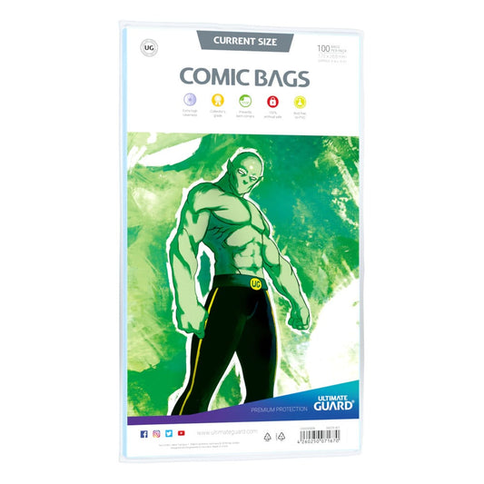 Ultimate Guard Comic Bags Standard (100) - Current Size Comics storage & Protection