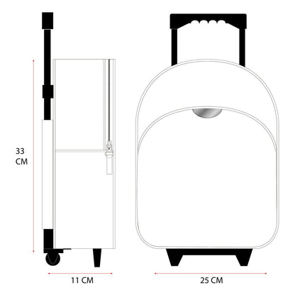 Hello Kitty Trolley Backpack Follow The Rainbow 33 cm Bags