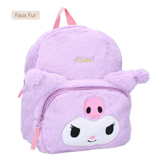 Sanrio Backpack Kuromil Fluffy Festival Purple 26 cm