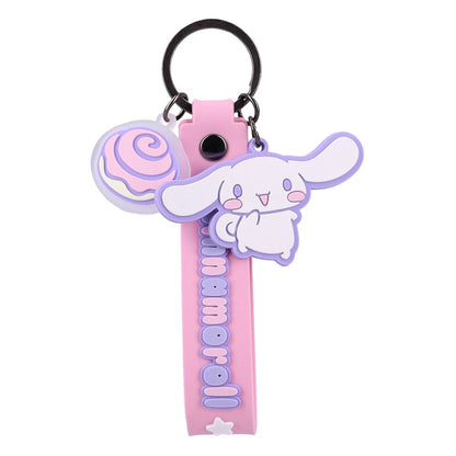 Sanrio Key Chain Hello Kitty & Friends FunKey Chains Purple Keyrings
