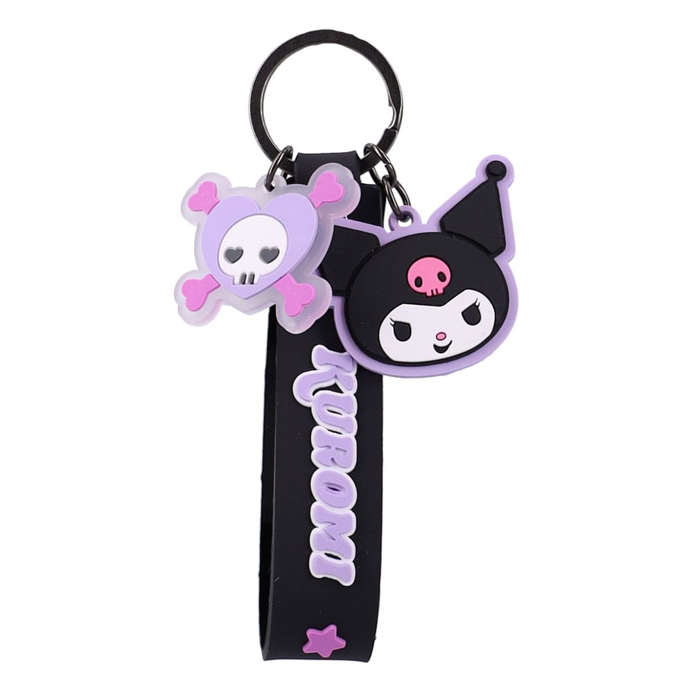 Sanrio Key Chain Hello Kitty & Friends FunKey Chains Black