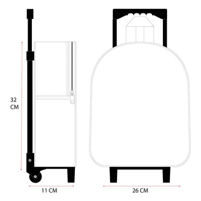 Lilo & Stitch Trolley Backpack 3D Great Escapes 32 cm
