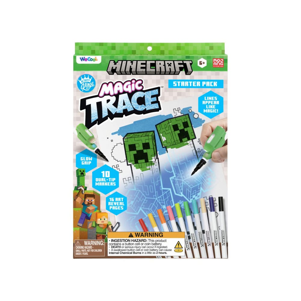 Minecraft Invisible Writers Magic Trace Starter pack and refills Stationery