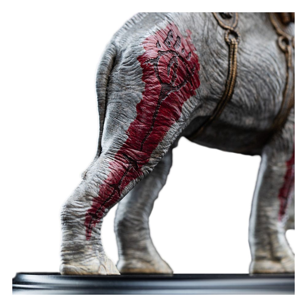 Lord of the Rings Mini Statue Mumak in Battle 17 cm