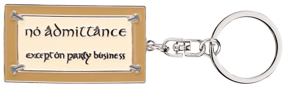 Lord of the Rings Keyring No Admittance Sign 6 cm