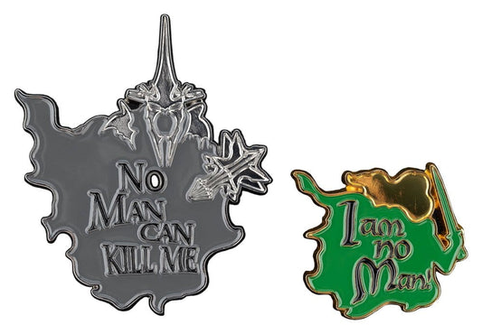 Lord of the Rings Collectors Pins 2-Pack No Man can Kill Me & I Am No Man! 7 cm