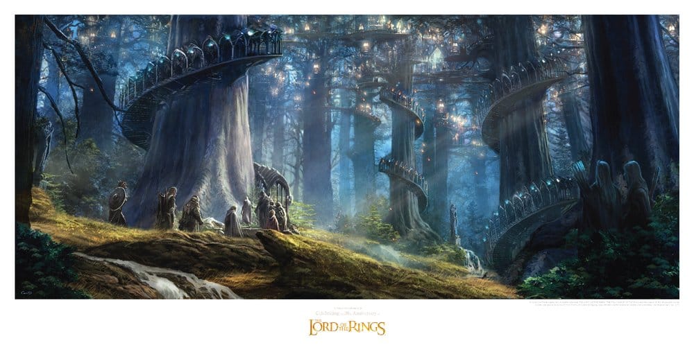 Lord of the Rings Art Print Lothlorien 59 x 30 cm