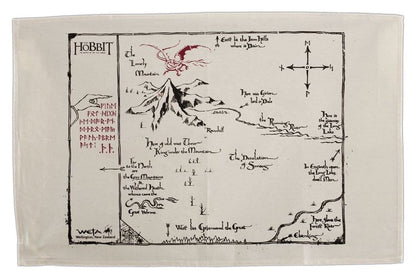 The Hobbit Tea Towel Thorins Map 72 cm